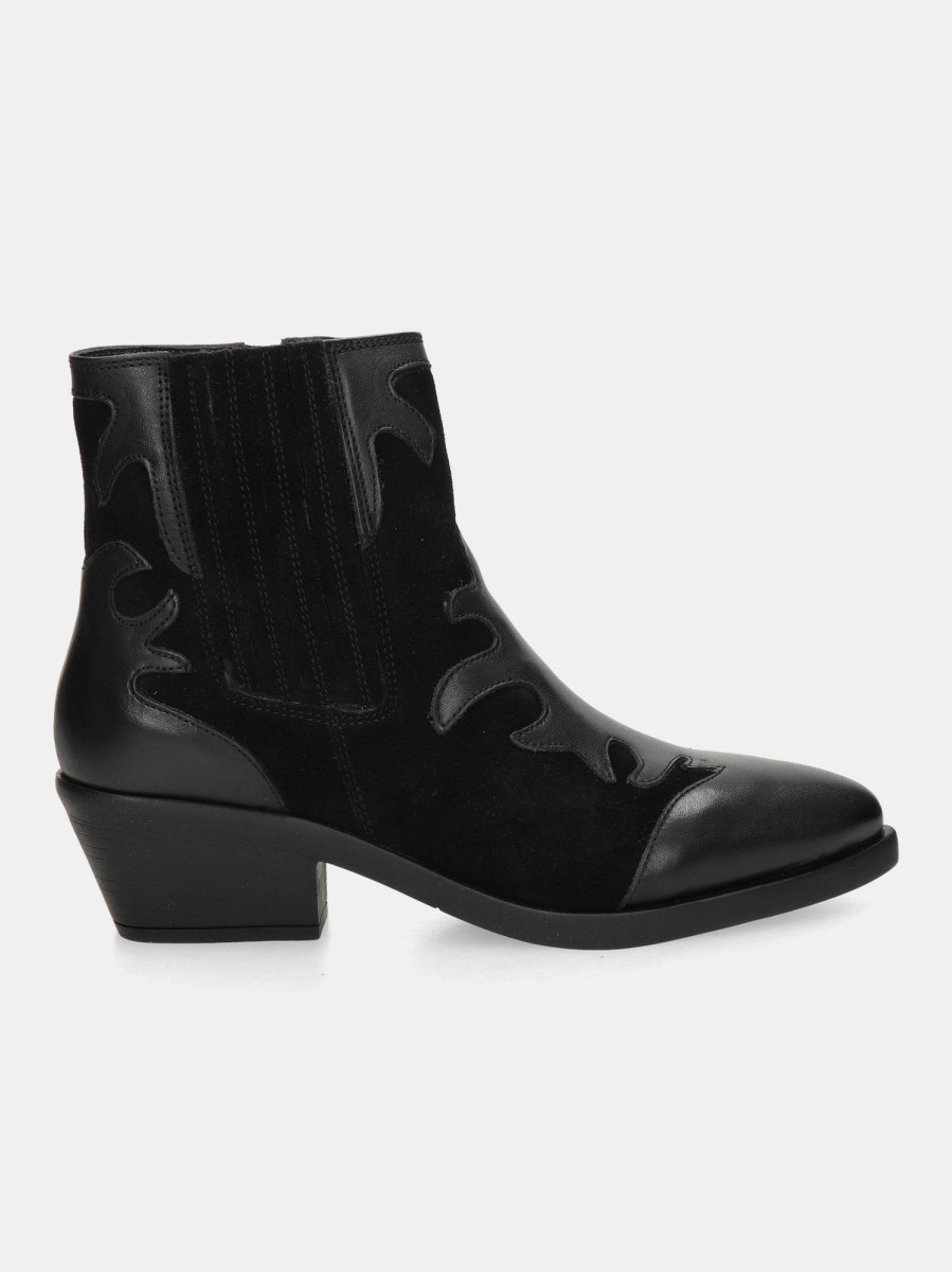 Shoes Maruti | Tessy Leather Boot - Black