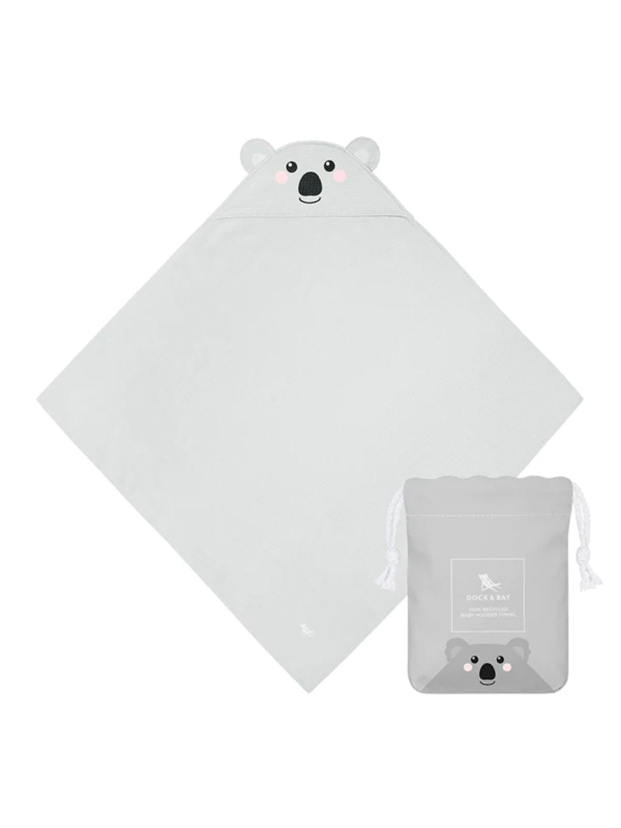 Kids Dock & Bay | Kirra Koala Hooded Baby Towel - Small