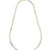 Accessories Estella Bartlett Necklaces | Mix Pastel Rainbow Semi Precious Beaded Necklace With Eb Tbar