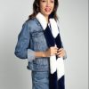 Accessories NOOKI DESIGN | Ziggy Faux Fur Scarf-Navy