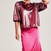 Clothing CKS FASHION Shirts & Blouses | Tiria Pink Sequined Blouse - Cks