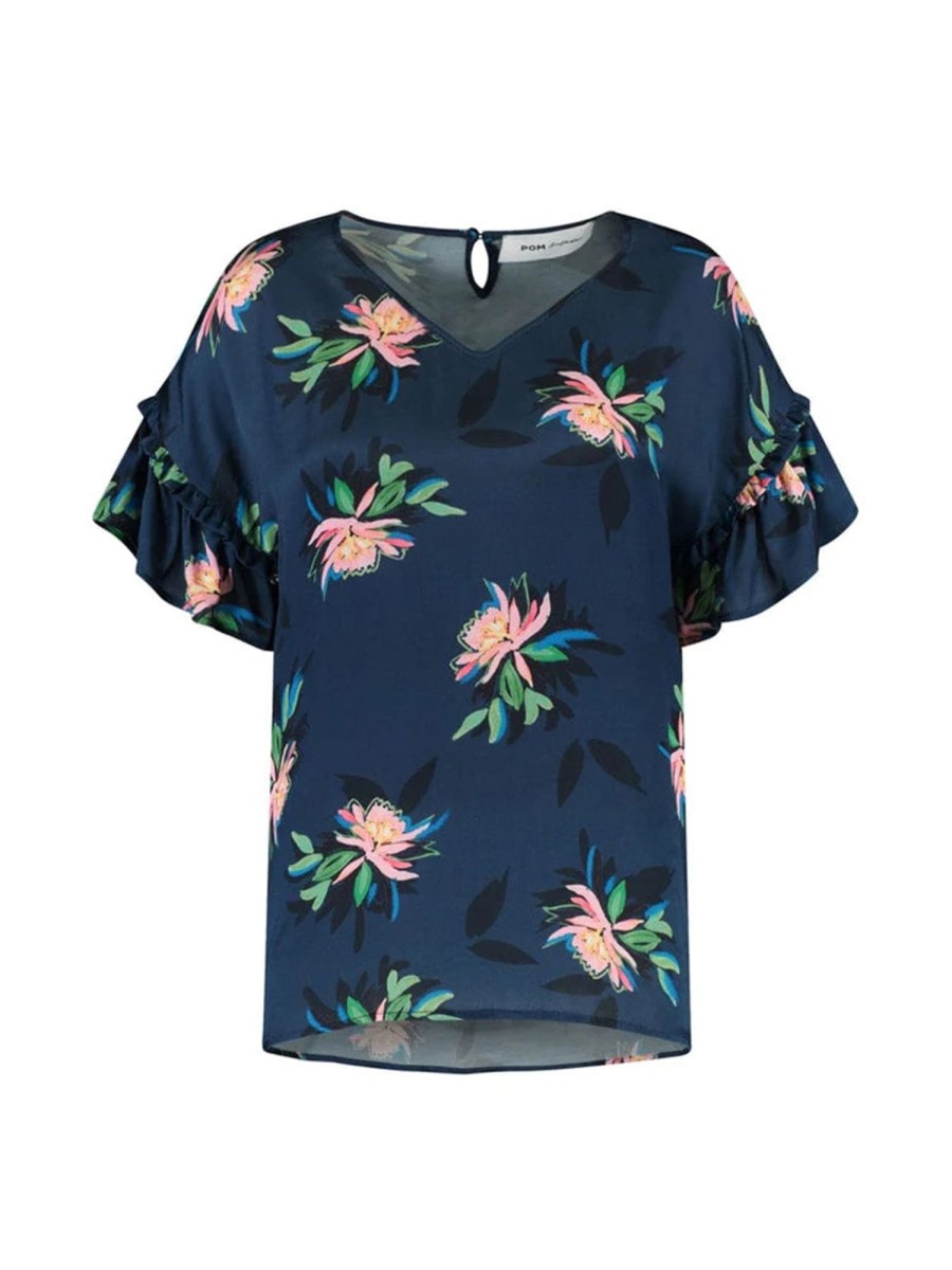 Clothing POM Amsterdam T-Shirts & Vests | Zoe Expressive Flower Top