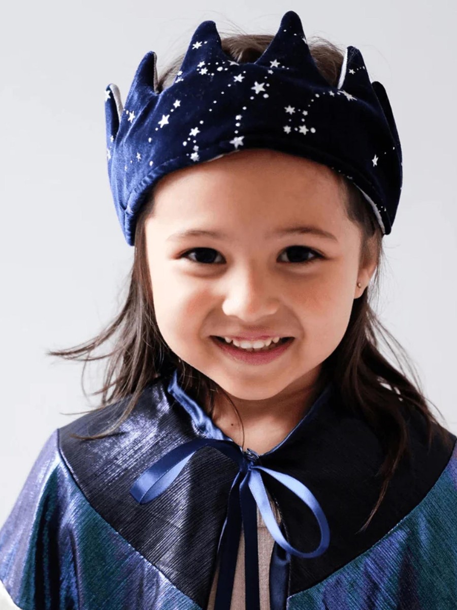 Kids MIMI & LULA | Mystical Velvet Crown - Navy