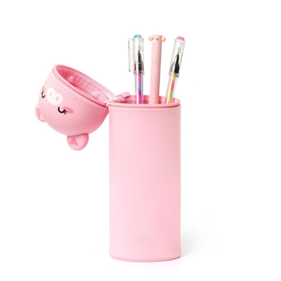 Kids Legami Milano | Kawaii Piggy - 2 In 1 Soft Silicone Pencil Case