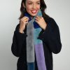 Accessories NOOKI DESIGN | Carousel Faux Fur Stripe Scarf-Blue