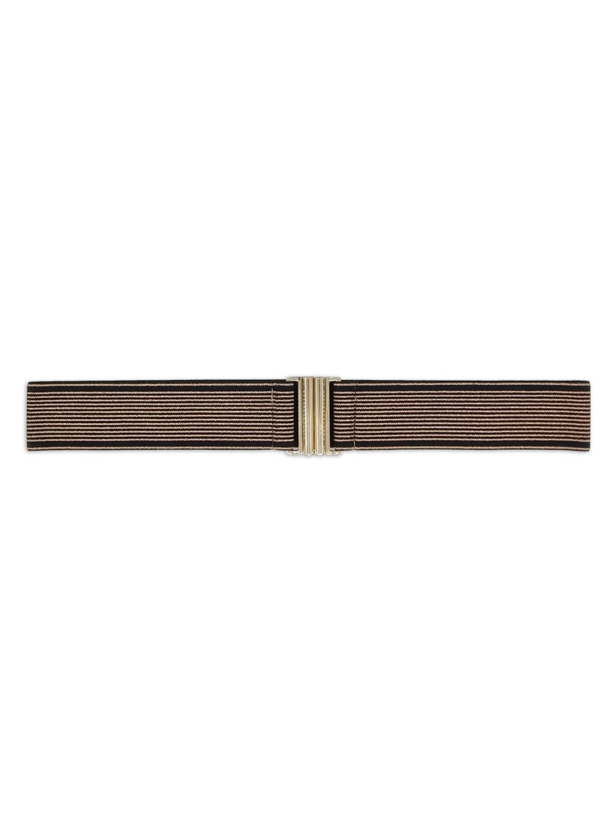 Accessories Nooki Design | Fine Gold Stripe Elastic Belt