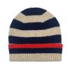 Accessories NOOKI DESIGN | Farah Knitted Stripe Beanie-Navy