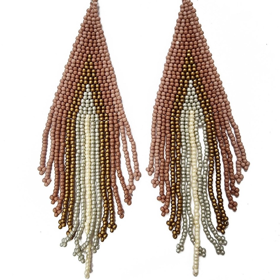 Accessories NOOKI DESIGN Earrings | Beaded Earrings - Mauve