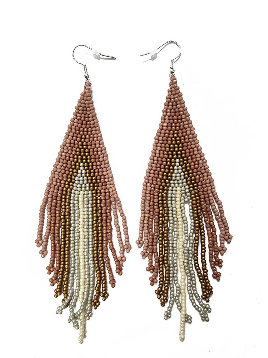 Accessories NOOKI DESIGN Earrings | Beaded Earrings - Mauve