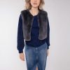 Clothing NOOKI DESIGN | Edelweiss Faux Fur Gilet-Grey