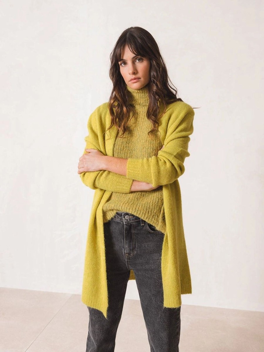 Clothing INDI&COLD | Fluor Cardigan - Pistachio