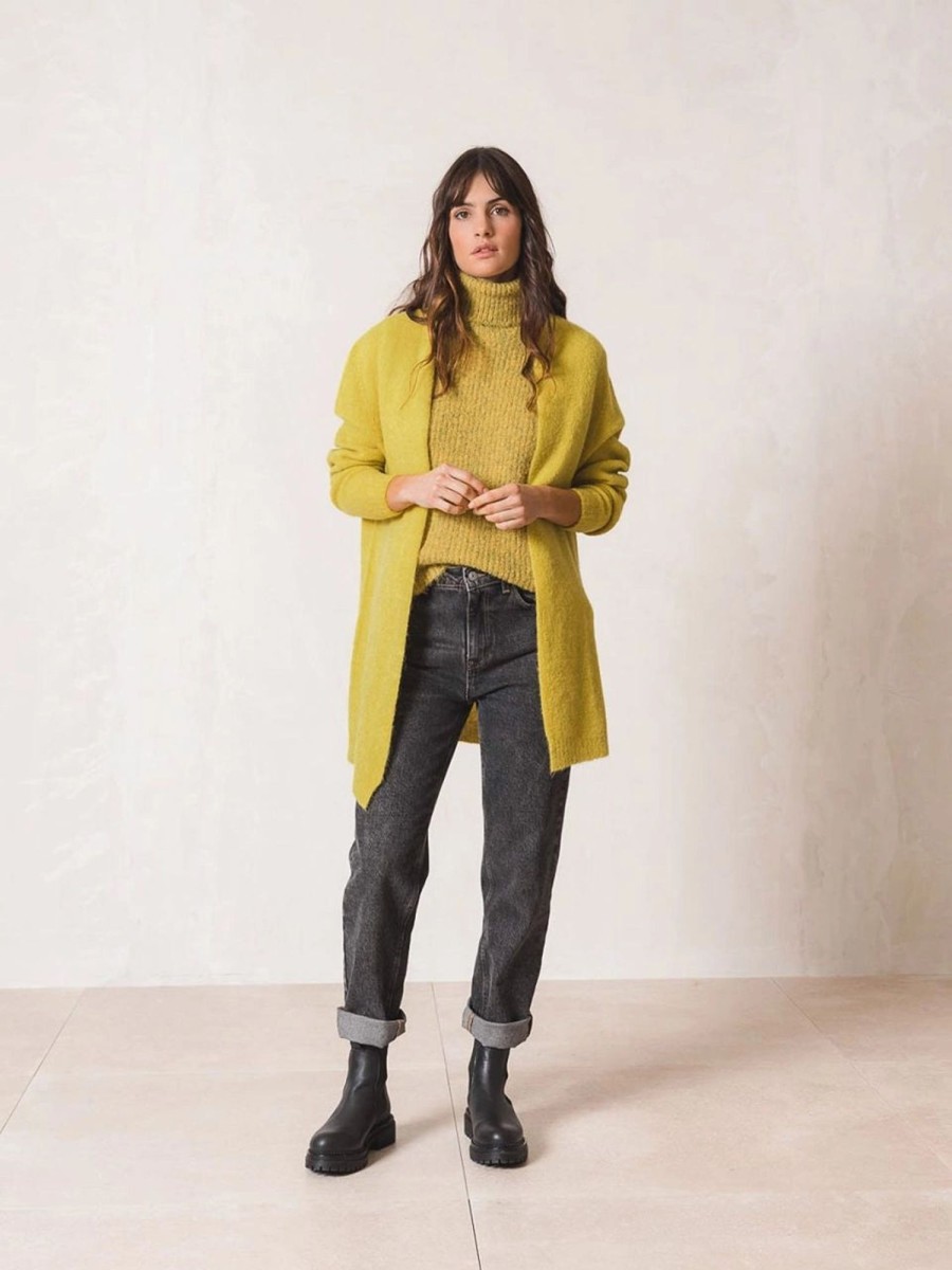 Clothing INDI&COLD | Fluor Cardigan - Pistachio