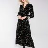 Clothing NOOKI DESIGN | Kira Printed Velvet Dress With Scarf