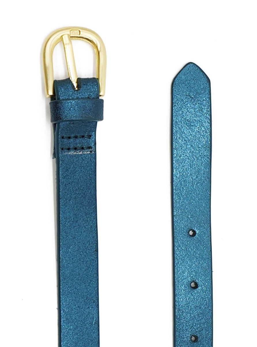 Accessories Nooki Design | Melena Metallic Belt - Teal