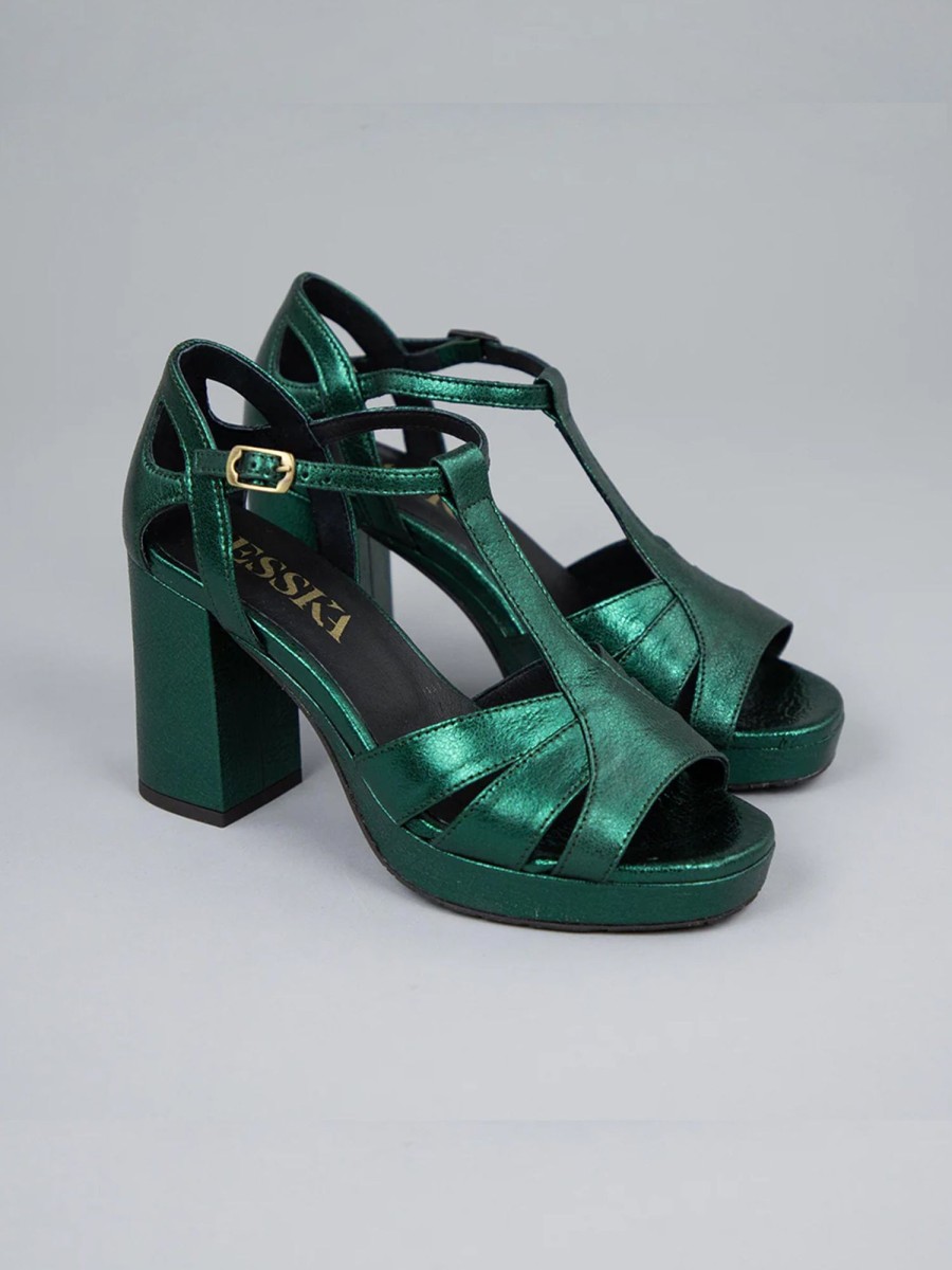 Shoes Esska | Valerie - Green Metallic