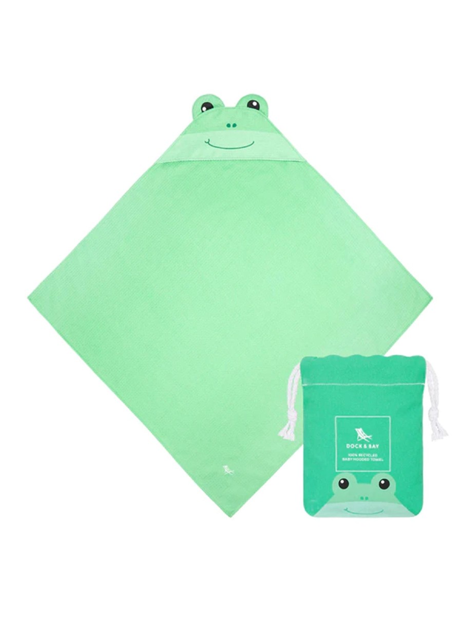 Home & Lifestyle Dock & Bay | Frankie Frog Hooded Baby Towel - Small