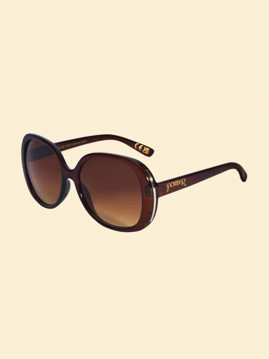 Accessories Powder | Evelyn Ltd Edition Sunglasses-Mahogany