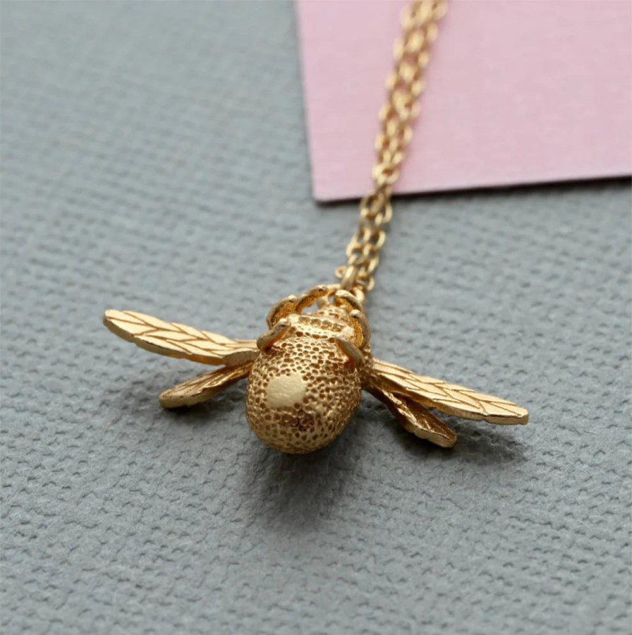 Accessories Attic Necklaces | Bumble Bee Necklace Gold