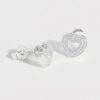 Accessories Estella Bartlett Earrings | Layered Hearts Studs