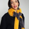 Accessories NOOKI DESIGN | Ziggy Faux Fur Scarf-Ochre