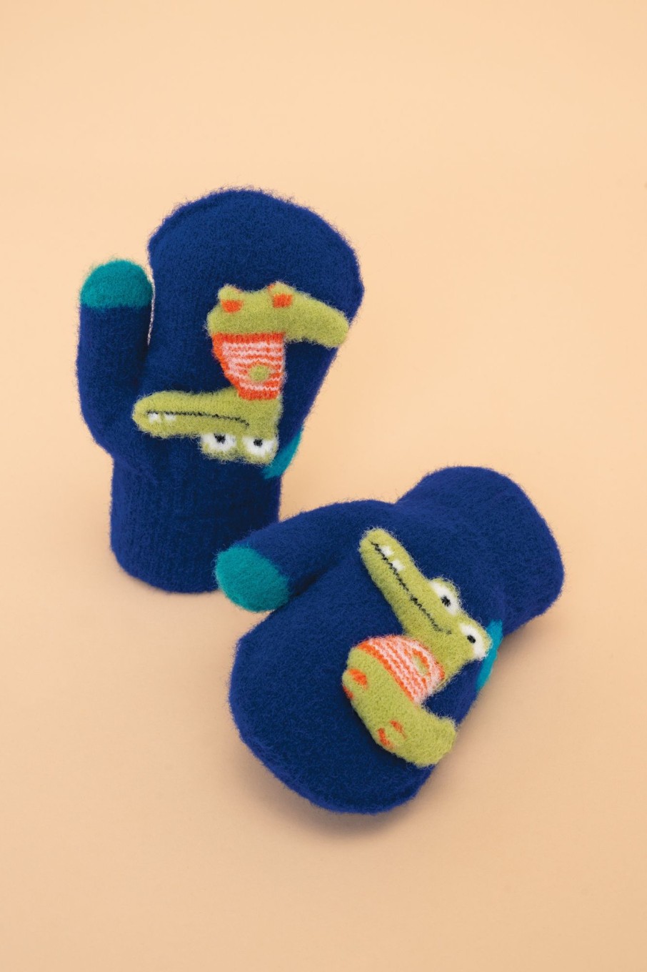 Kids Powder | Powder Pals Mitten - Smiley Croc Royal Blue