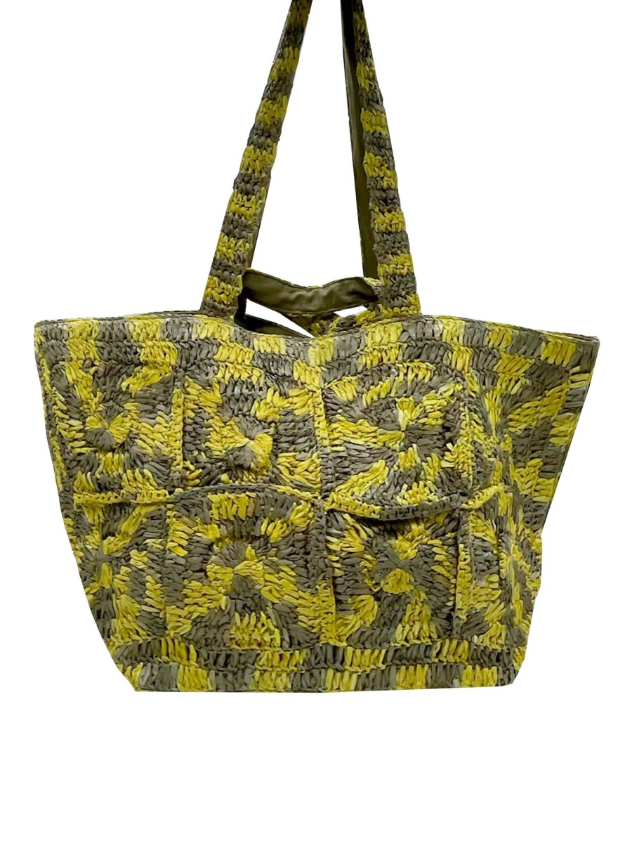 Accessories NOOKI DESIGN | Glasto Crochet Tote-Khaki