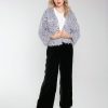 Clothing NOOKI DESIGN | Marly Sequin And Faux Fur Kimono-Grey