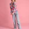 Clothing POM Amsterdam Shirts & Blouses | Mila Botanical Pink Blouse