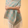 Accessories Powder | Harper Cosy Scarf - Aqua/Taupe