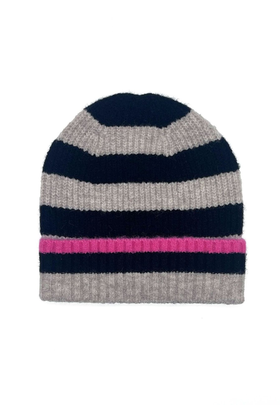 Accessories NOOKI DESIGN | Farah Knitted Stripe Beanie-Black