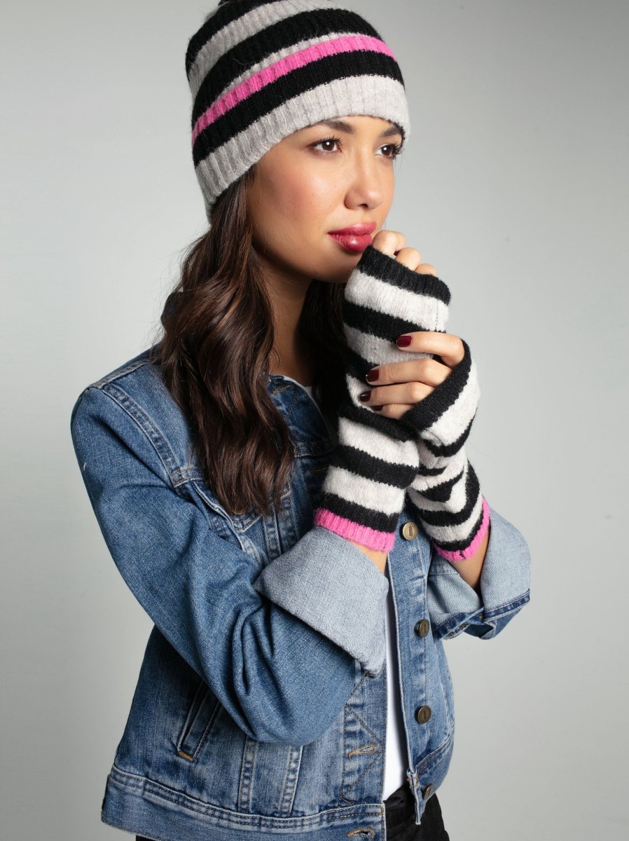 Accessories NOOKI DESIGN | Farah Knitted Stripe Beanie-Black