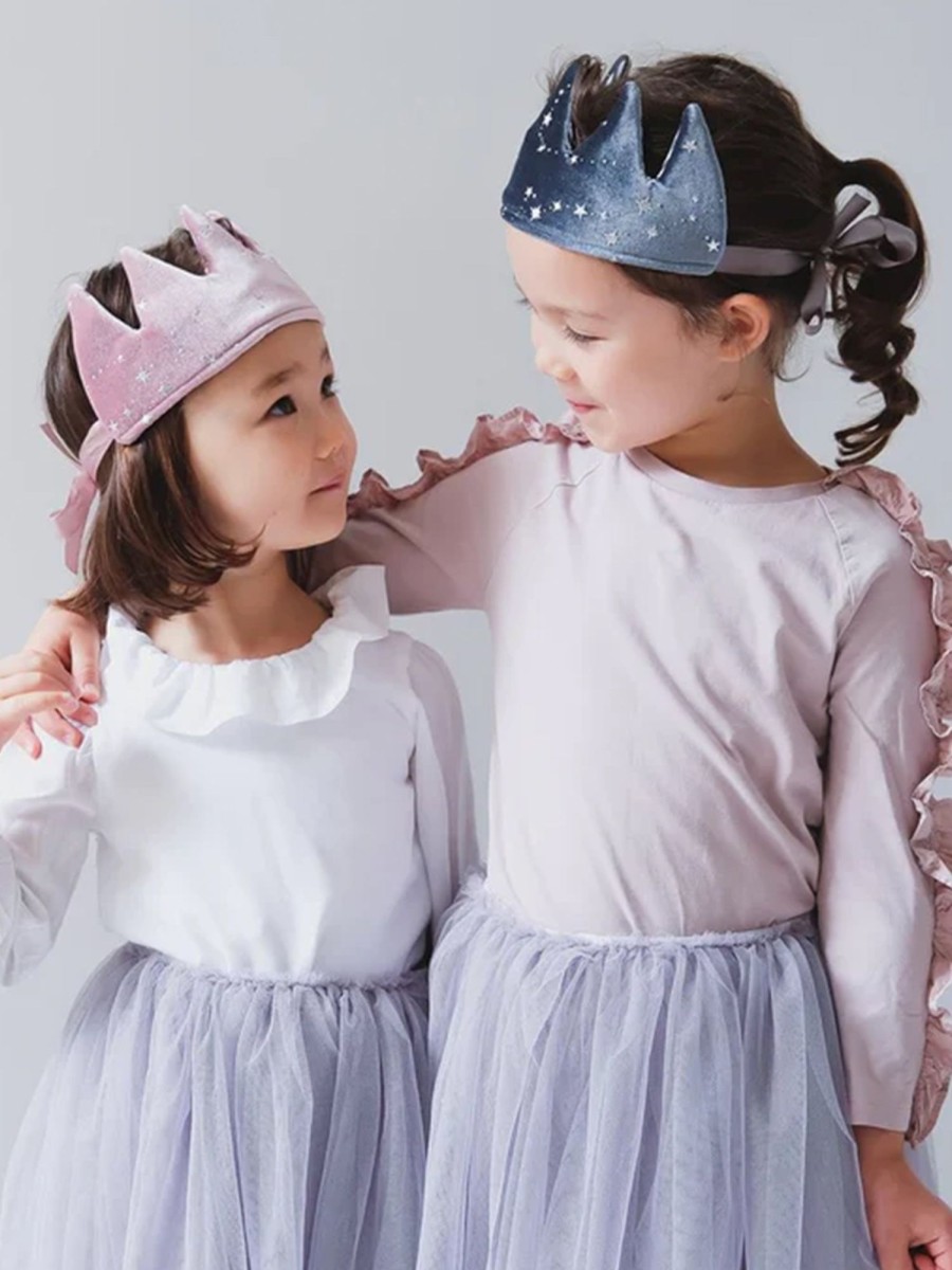 Kids MIMI & LULA | Mystical Velvet Crown - Grey