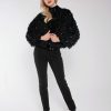 Clothing NOOKI DESIGN | Marly Sequin And Faux Fur Kimono-Black