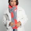 Accessories NOOKI DESIGN | Ziggy Faux Fur Scarf-Coral