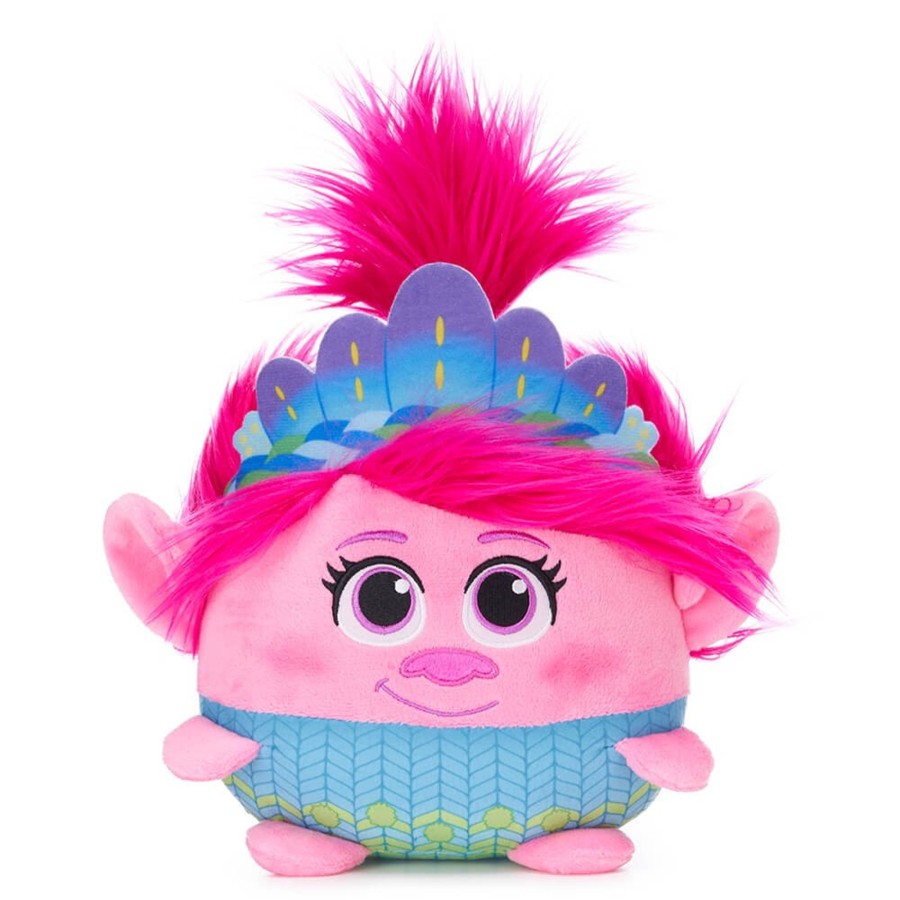 Kids Posh Paws | Trolls 3 Squashy 10" Podgie Queen Poppy Soft Toy