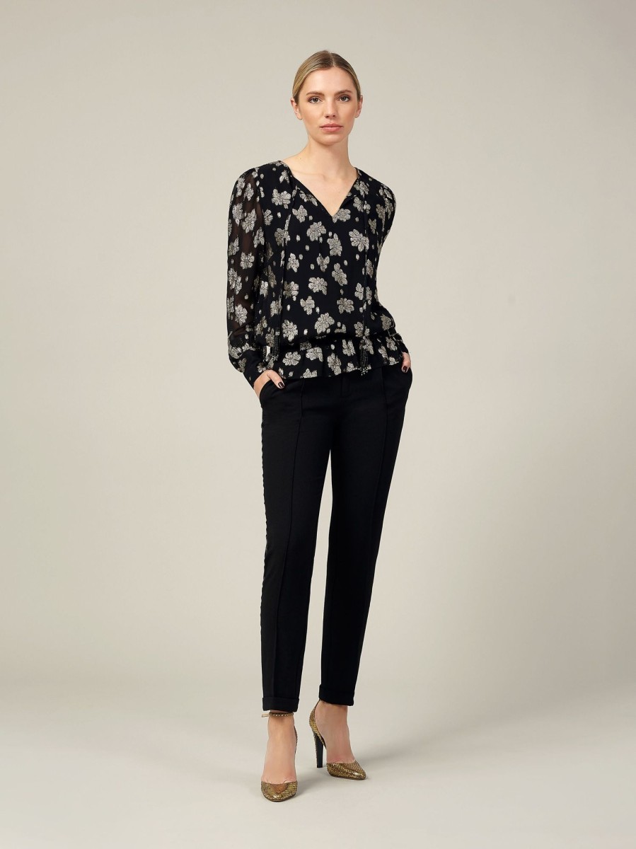 Clothing Nooki Design Shirts & Blouses | Emelda Blouse-Black Mix