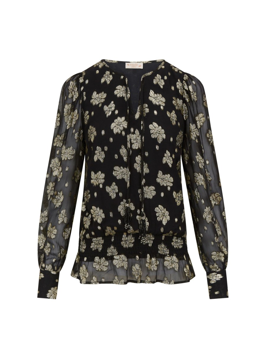 Clothing Nooki Design Shirts & Blouses | Emelda Blouse-Black Mix