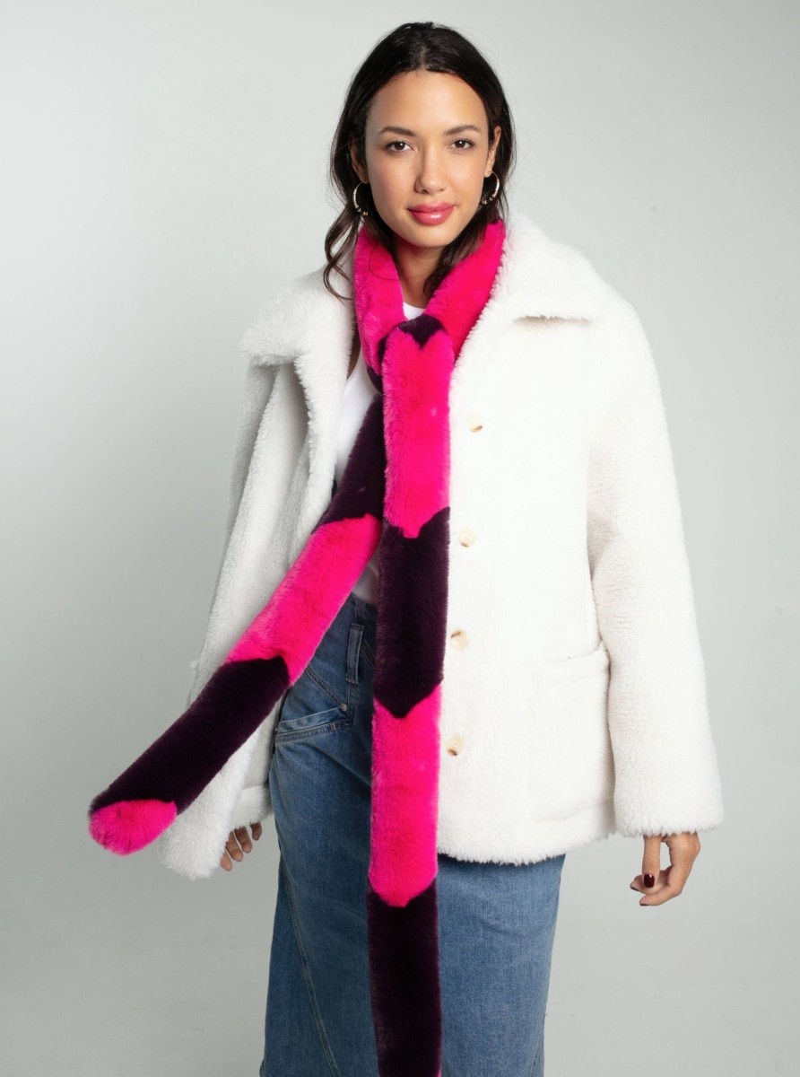 Accessories NOOKI DESIGN | Ziggy Faux Fur Scarf-Pink