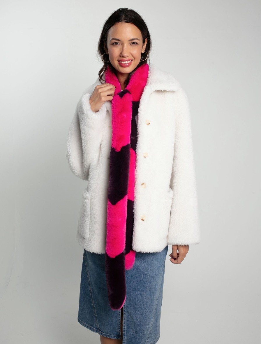 Accessories NOOKI DESIGN | Ziggy Faux Fur Scarf-Pink