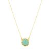 Accessories Ashiana Necklaces | Petite Gemstone Aqua Chalcedony Necklace