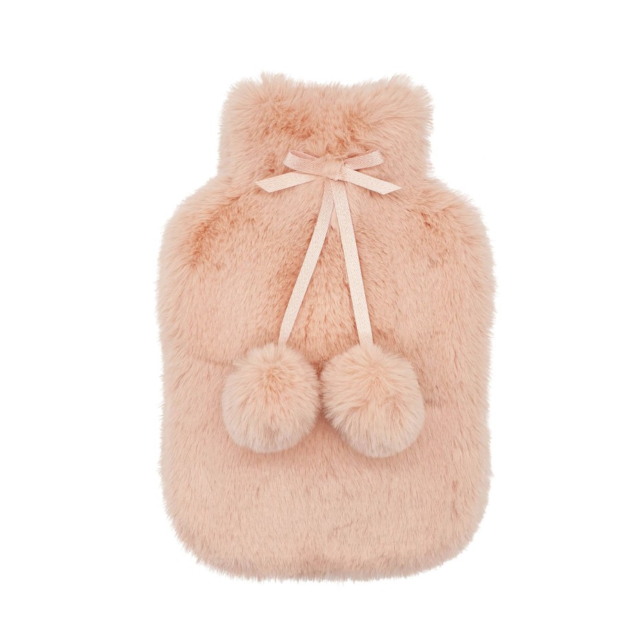 Home & Lifestyle Nooki Design | Faux Fur Hot Water Bottle And Eye Mask Set - Nude