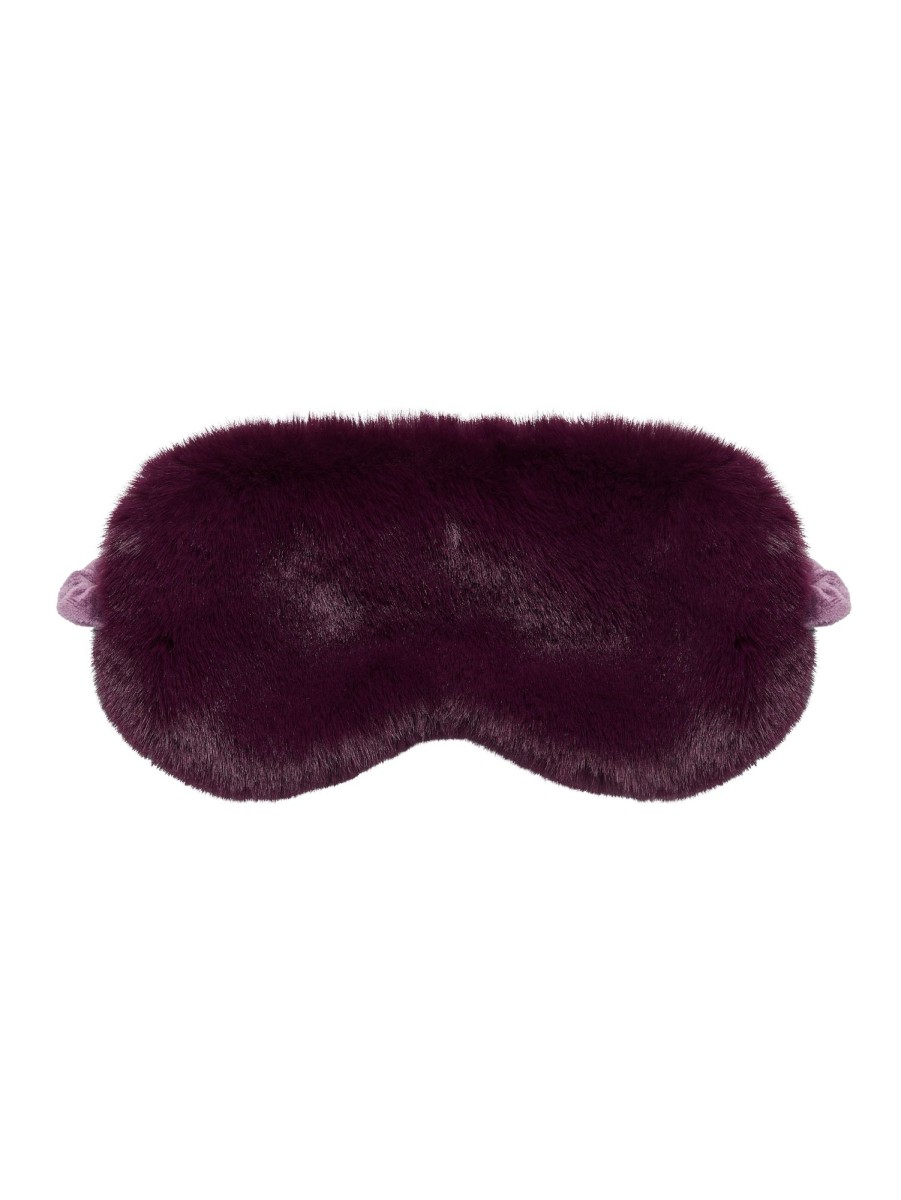 Home & Lifestyle Nooki Design | Faux Fur Hot Water Bottle And Eye Mask-Plum