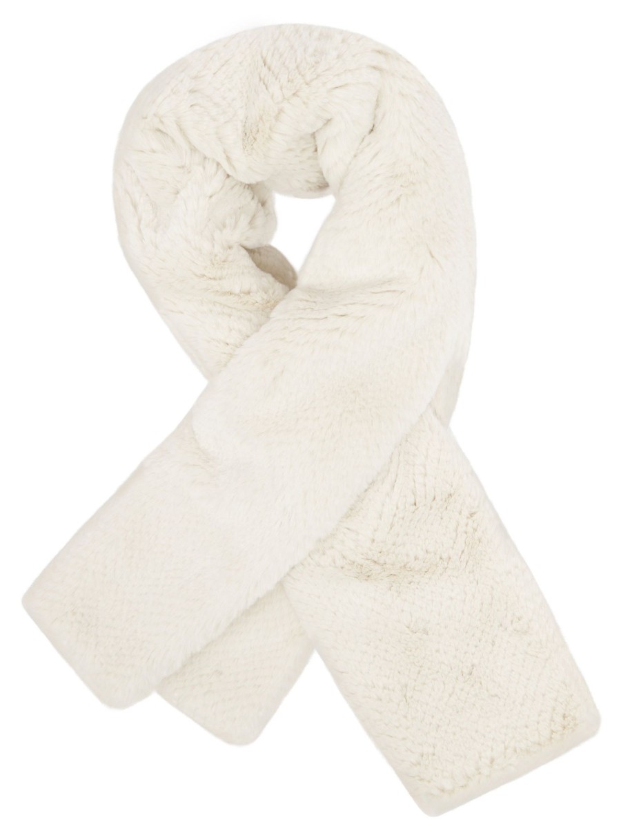 Accessories NOOKI DESIGN | Lexington Slot Through Faux Fur Scarf-Cream