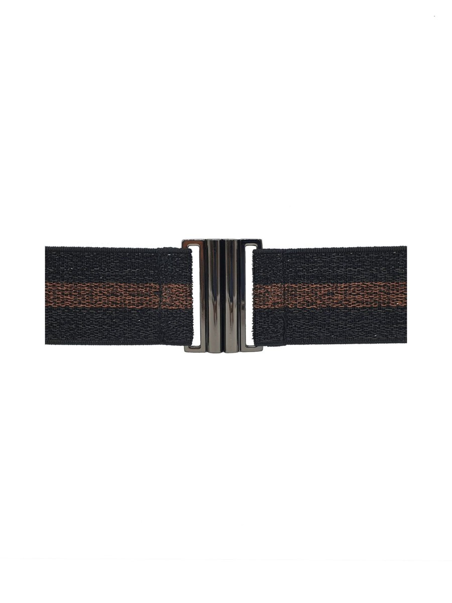 Accessories Nooki Design | Lurex Belt - Black & Copper