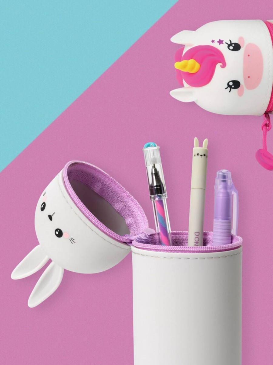 Kids Legami Milano | Kawaii Bunny - 2 In 1 Soft Silicone Pencil Case