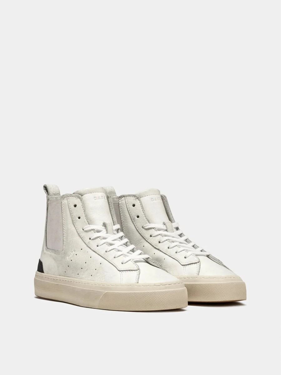 Shoes D.A.T.E | D.A.T.E Sneakers - Sonica High Leather White