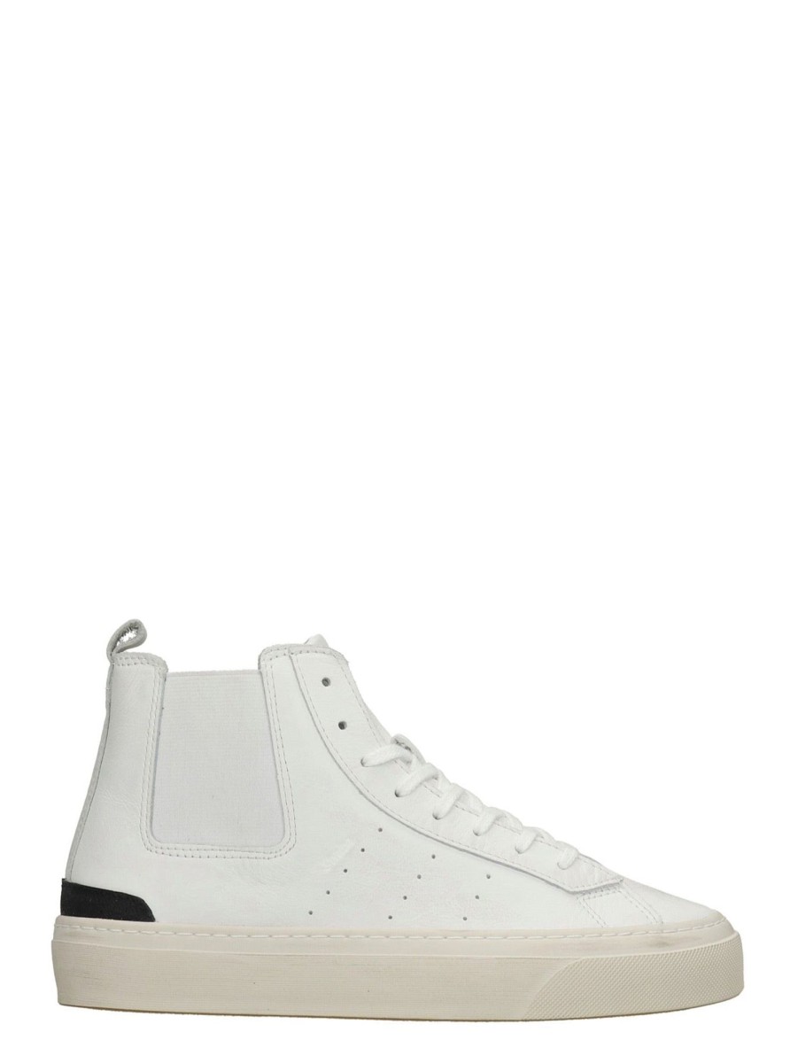 Shoes D.A.T.E | D.A.T.E Sneakers - Sonica High Leather White