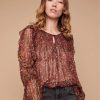 Clothing Louizon Shirts & Blouses | Ottis Blouse - Orchid Bordeaux