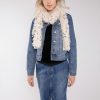 Accessories NOOKI DESIGN | Harlow Sequin And Faux Fur Scarf-Cream