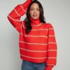 Clothing NOOKI DESIGN | Chiara Knitted Stripe Jumper-Orange